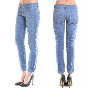 Current Elliot The Roller Jean in Navy Bandana $228